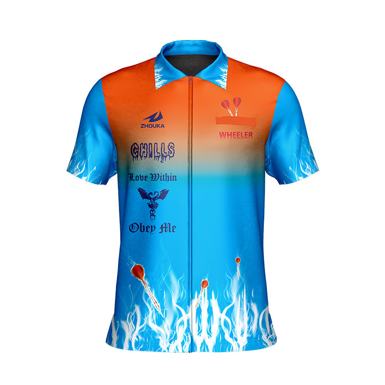 Unique Design Your Own Sublimation Dart Shirt Logos Dart Jersey Uniform