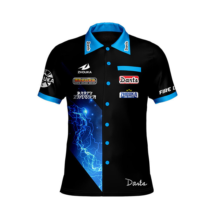 ZHOUKA Custom design Your Own Dart Shirt High Quality Dart Jersey Shirt Design