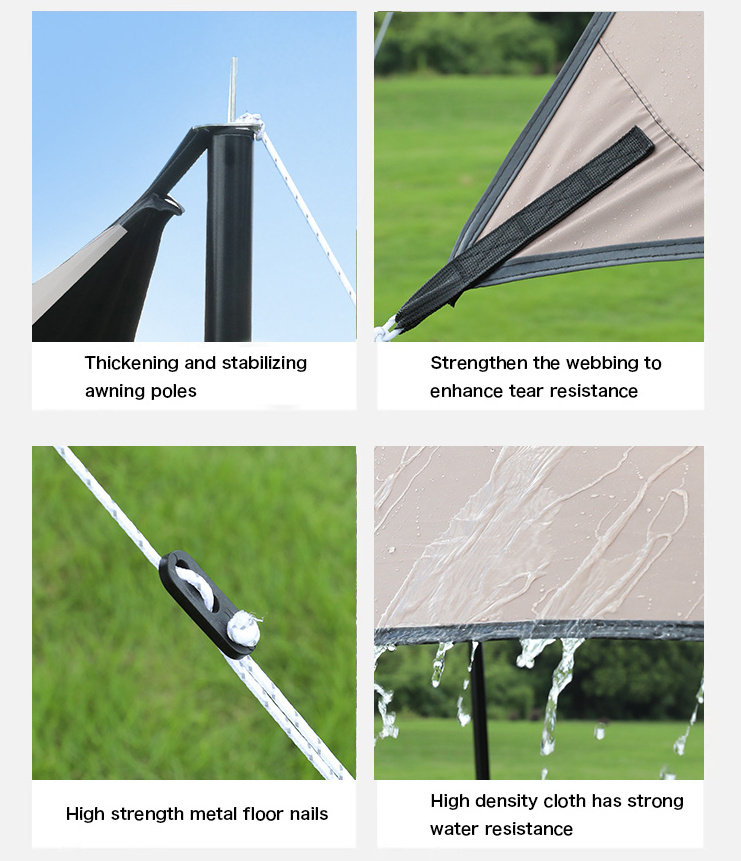 Amazon Hot Sales Customize Hammock Tarp Fits Double Hammocks Hammock Rain Fly