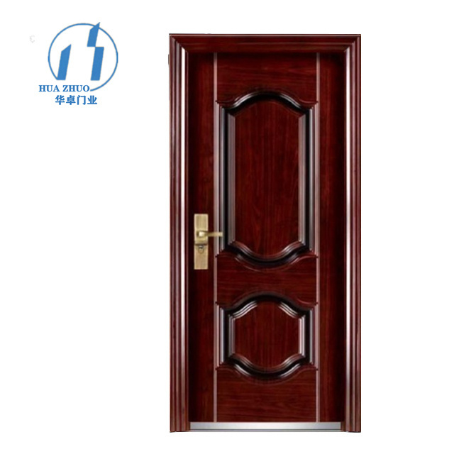 ZHOULV DOOR Ghana main entrance steel security door cheap price metal doors