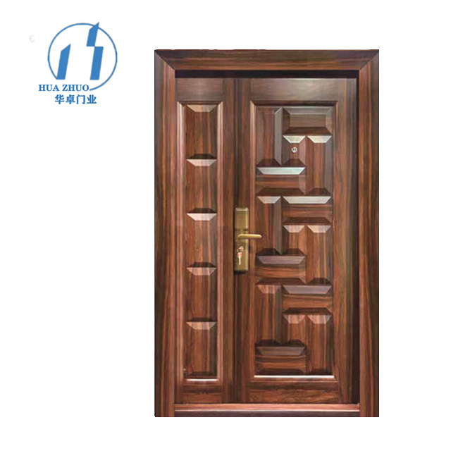 ZHOULV DOOR sales reasonable price wooden steel security doors for house