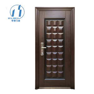 ZHOULV DOOR good price steel and wood front door high security