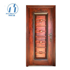 ZHOULV DOOR quality black color front exterior security door for home