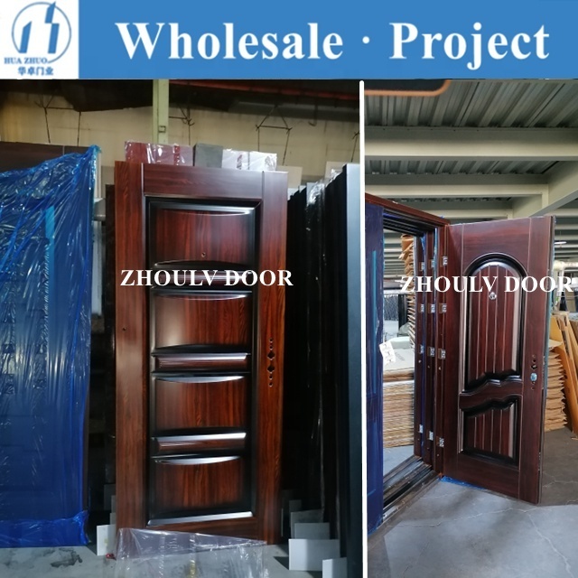 ZHOULV DOOR design competitive price classic metal garage door used metal security doors