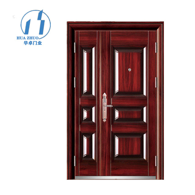 ZHOULV DOOR sales reasonable price wooden steel security doors for house