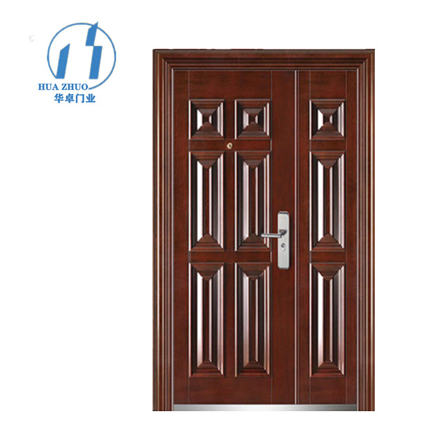 ZHOULV DOOR sales reasonable price wooden steel security doors for house