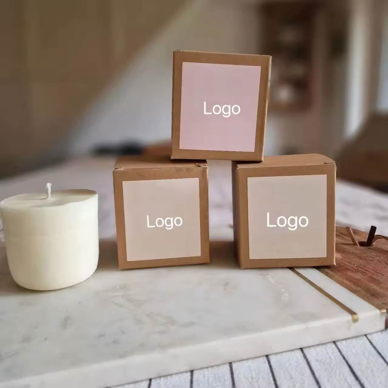 Novelty Design Wholesale Customize Recyclable Refills Candle Eco-friendly Home Decor Soy Wax Scented Candles