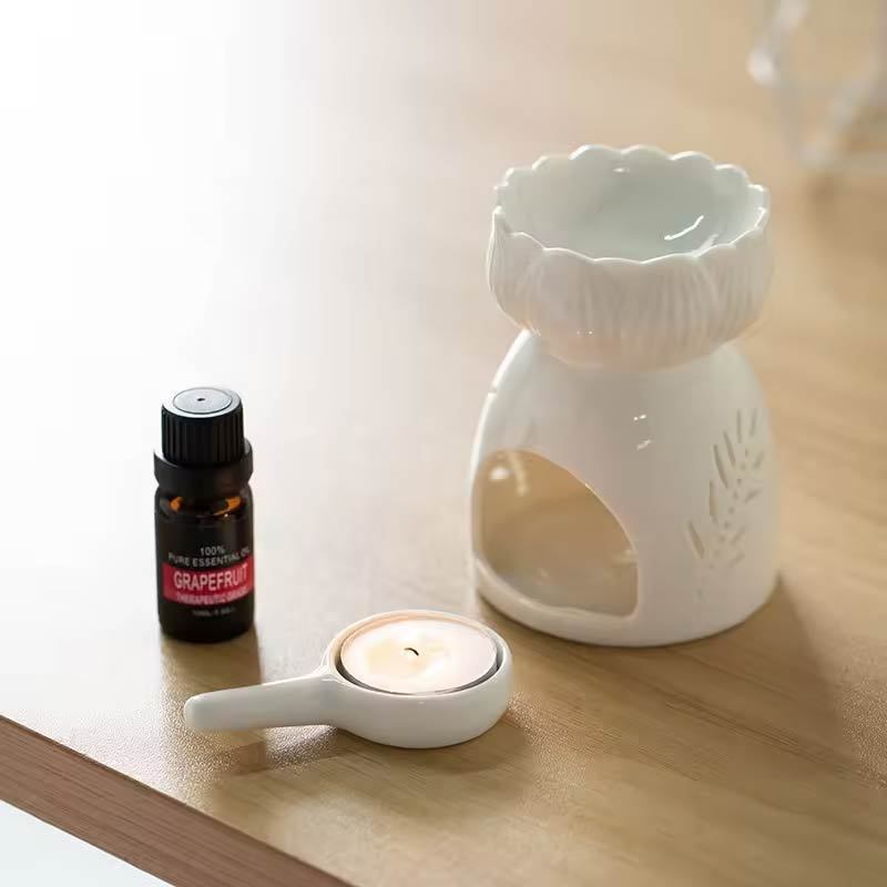 Wholesale Wax Melt Essential Oil Burner Ceramic Aroma Burners Wax Warmer Tea Light Candle Holder