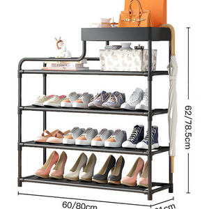 Simple design home shoe rack storage basket organizer space saving portable shoe storage rack