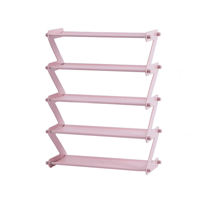 Cheap Non woven fabric Z-style steel galvanized pipe shoe cabinet Easy Assemble steel pole shoe rack