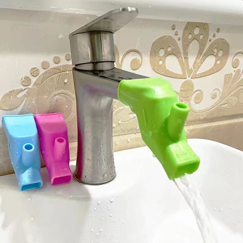 Cheap TPR water nozzle silicone faucet extender Elastic guide sink faucet