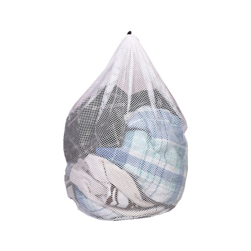 Household polyester fine mesh drawstring laundry bag Washing machine large laundry mesh bag corset bra underwear mesh bag