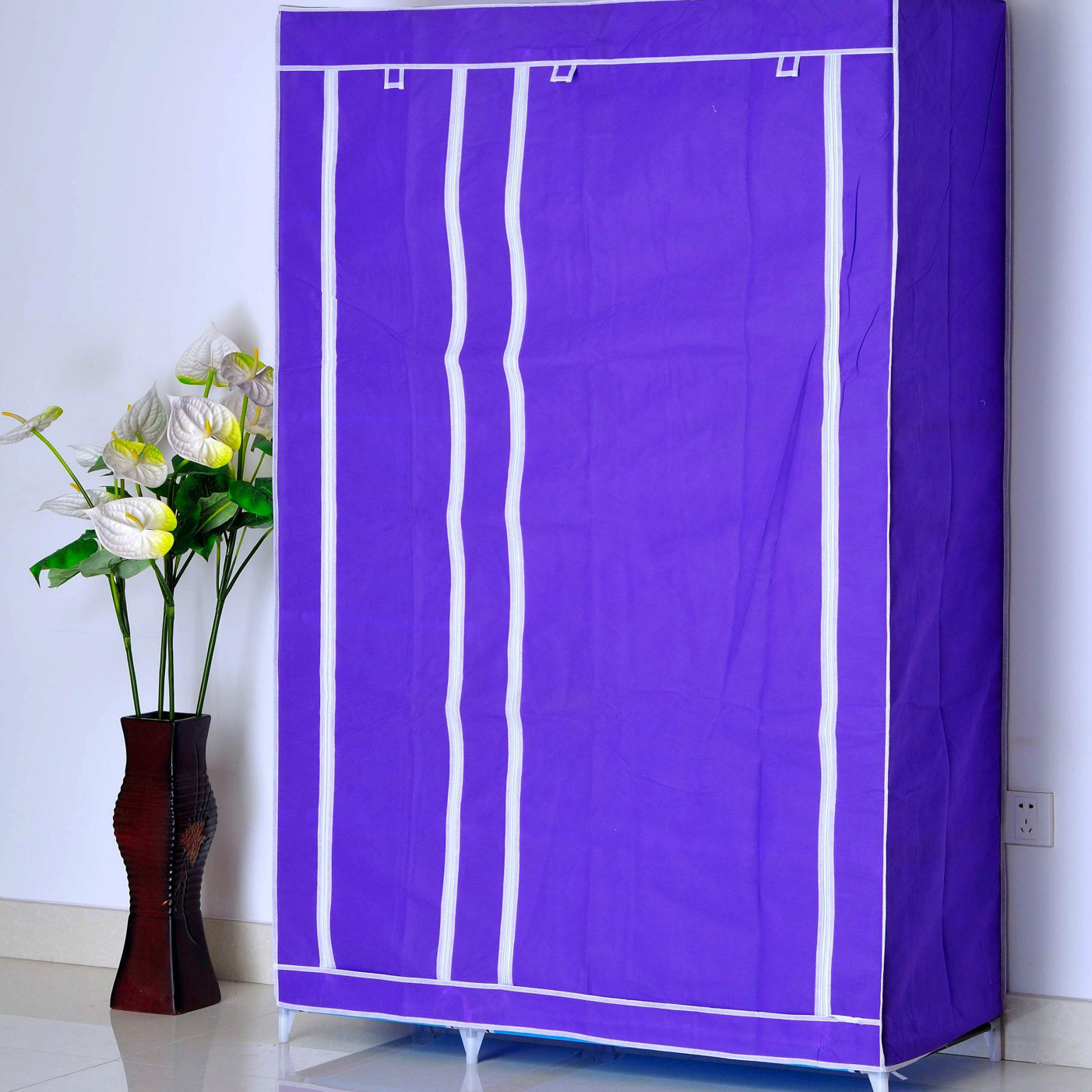 Hot Fashion Simple Portable Wardrobe Cabinet Assembly Storage Cabinet Non-Woven Fabric Portable Wardrobe