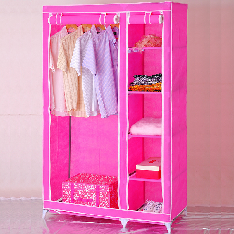 Hot Fashion Simple Portable Wardrobe Cabinet Assembly Storage Cabinet Non-Woven Fabric Portable Wardrobe