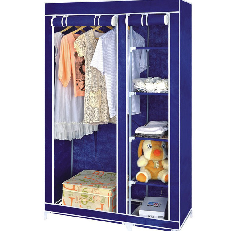 Hot Fashion Simple Portable Wardrobe Cabinet Assembly Storage Cabinet Non-Woven Fabric Portable Wardrobe