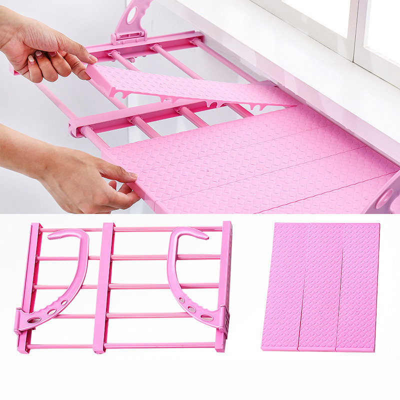 Hanging Amazon Hot Selling Extendable Folding Drying Rack Window Sill Drying Shoe Rack