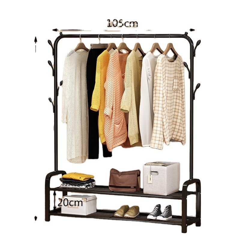 Home Furniture Bedroom Single Pole Clothing Display Clothes tree hangers racks