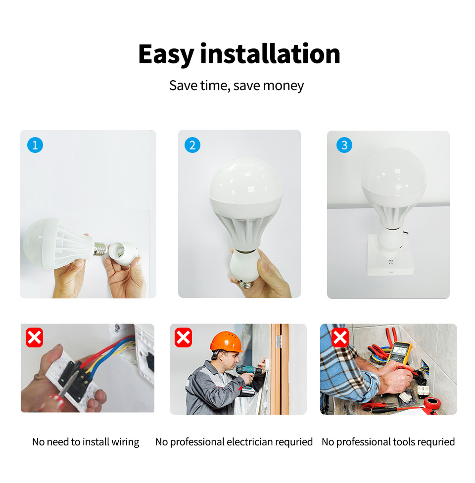 Excel Digital Tuya Smart WiFi Light Lamp Bulb Holder Sockets Work With Google Home Amazon Alexa BestSuppliers