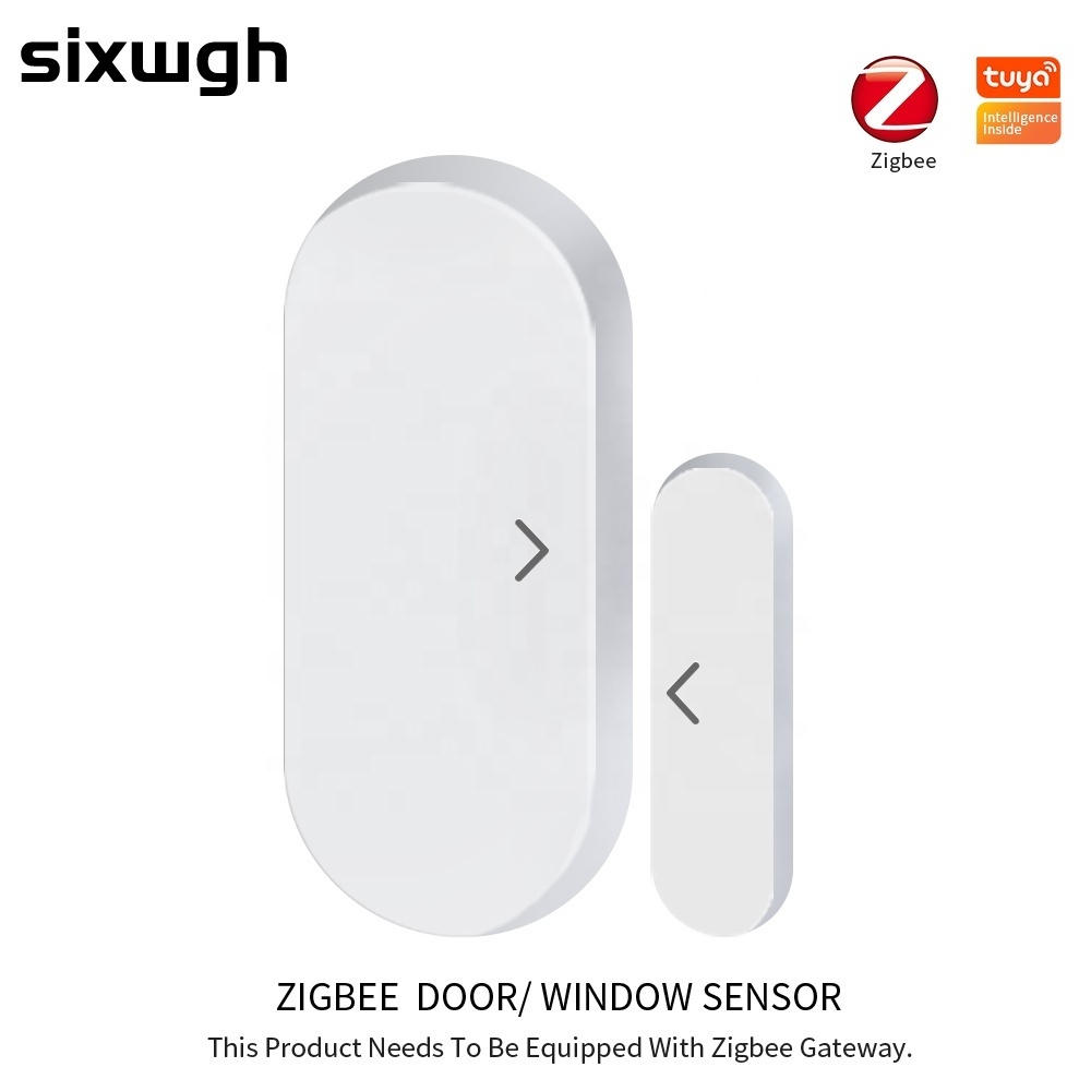 Tuya Zigbee Smart Window Door Sensor Door Open / Closed Detectors Smart Home Security Alarm Sensor support Alexa Google Home