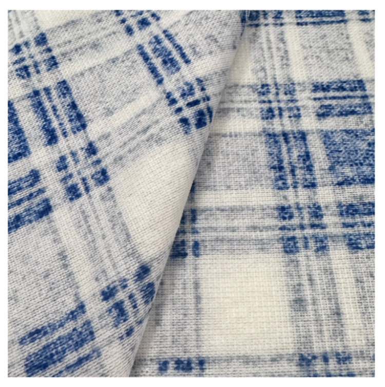 2023 new Altai printed plaid fabric lamb wool printed fabric jacket sweatshirt fabric