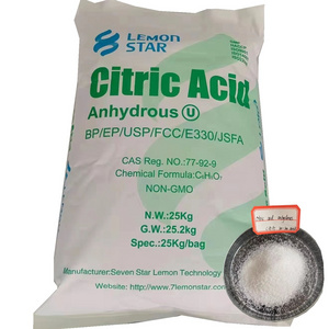 2024 cheap price Lemon Star Citric acid anhydrous 30-100 mesh Kosher high quality BP/USP/FCC/E330