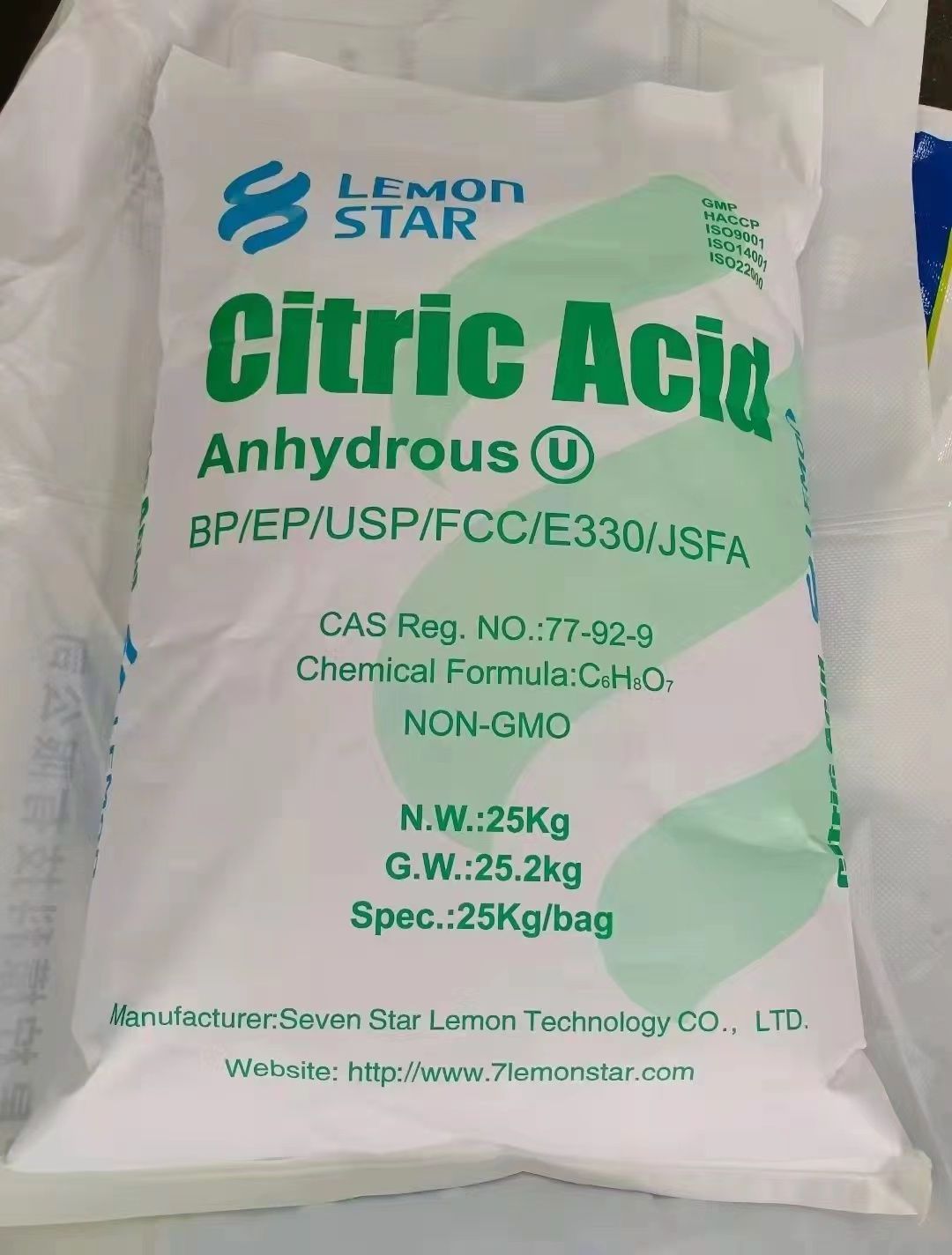 2024 cheap price Lemon Star Citric acid anhydrous 30-100 mesh Kosher high quality BP/USP/FCC/E330