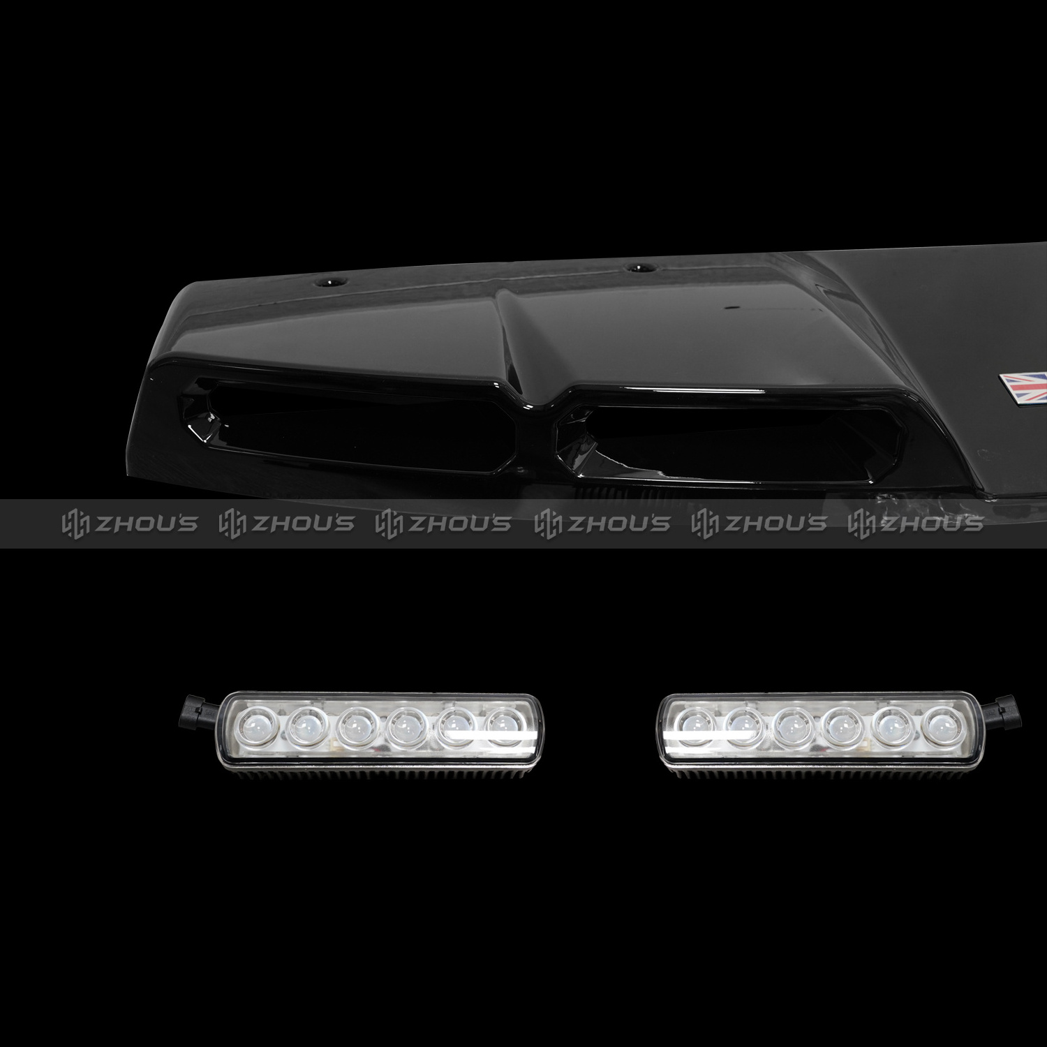 Auto Exterior Accessories Truck 4X4 Front Led Roof Spoiler Light For Land Rover Defender 90 110 Led Roof Light