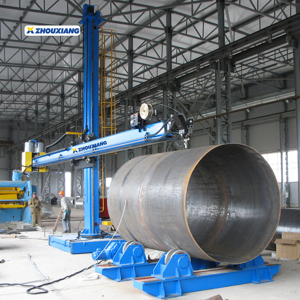 Circular Longitudinal Seam Automatic Column And Boom Welding Manipulator Machine In Wind Tower Plant