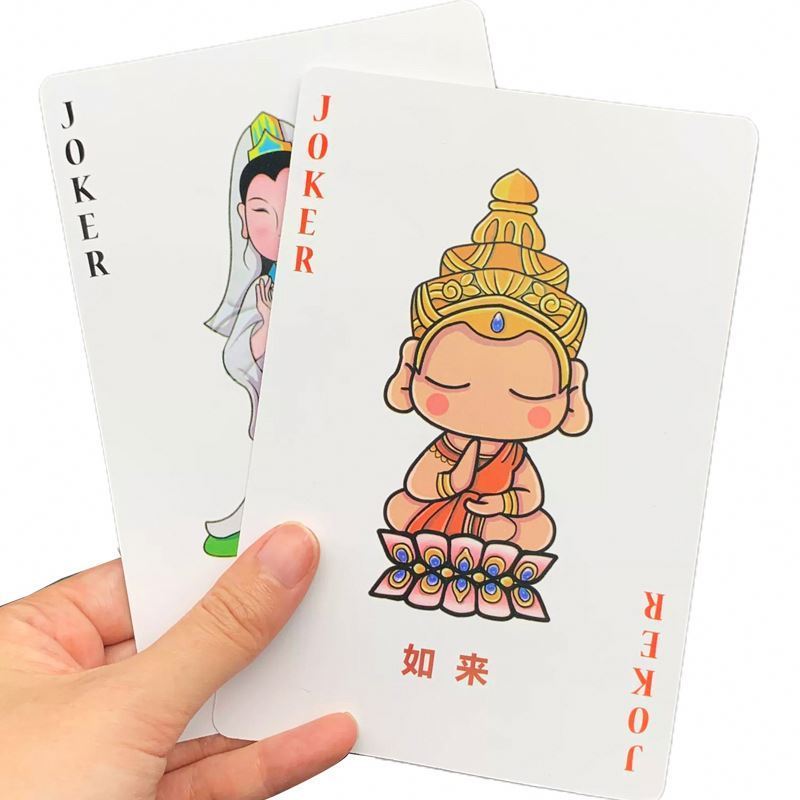 custom logo transparent pvc 100%plastic blank cards game pieces tarot poker card  playing cards printing