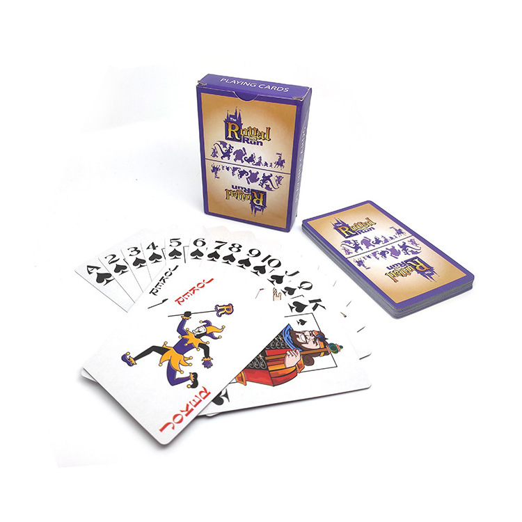 Full Colors printing business poker cards customize Italian Playing Cards with packaging box