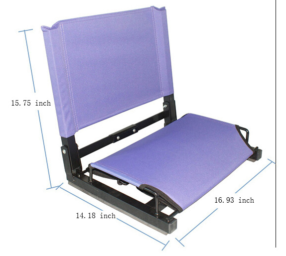 Zhoya Folding Bleacher Cushions Portable Folding Floor Stadium Seat Set Sports Bleacher Chairs