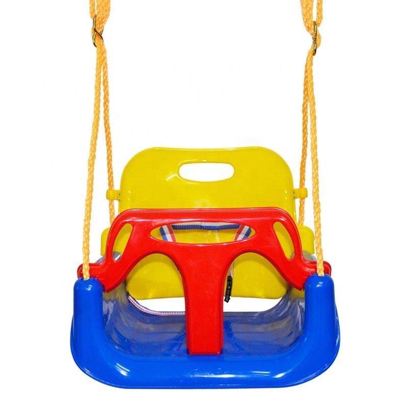 ZHOYA Bucket Style Swing Seat Infant Swing Nylon Rope Comfortable and Secure Easy Load Attaches to Most Swing Sets