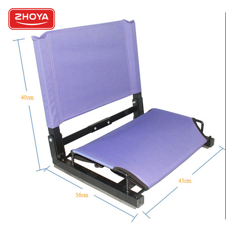 Zhoya Folding Bleacher Cushions Portable Folding Floor Stadium Seat Set Sports Bleacher Chairs