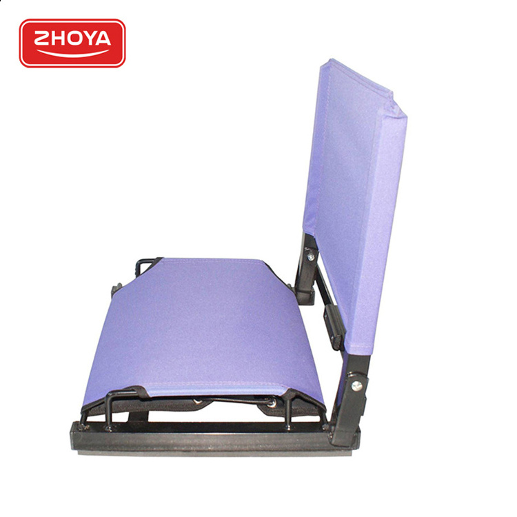 Zhoya Folding Bleacher Cushions Portable Folding Floor Stadium Seat Set Sports Bleacher Chairs