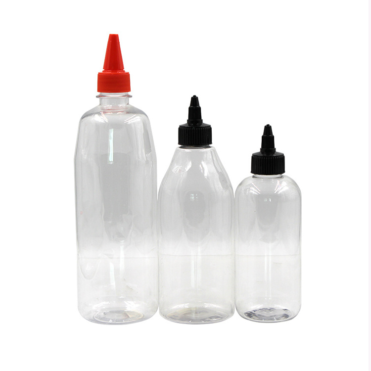 Clear Pet Tomato Hot Plastic Sauce Bottles For Salad Dressing Ketchup Bottle Squeeze