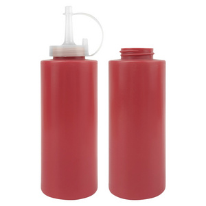 Plastic LDPE Mayonnaise Ketchup Dispenser Honey Squeeze Tomato Sauce Squirt Bottle for Fast Food