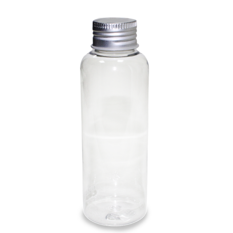 Clear Empty Boston Round Coffee Syrup 100ml Eco Friendly Biodegradable Plastic Syrup Bottle Plastic Juice Bottles with Cap