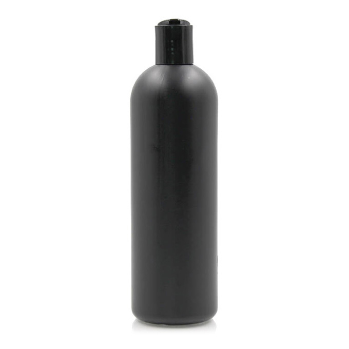 Boston Round 500ML 16 OZ Black Plastic Bottle For Cosmetics