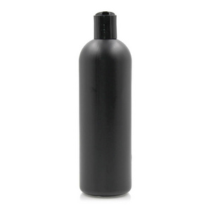 Boston Round 500ML 16 OZ Black Plastic Bottle For Cosmetics