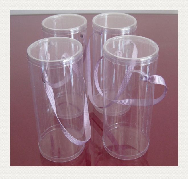 Customized Pvc Pet Pp Tube Container Clear Packaging Transparent Cylinder Round Plastic Box