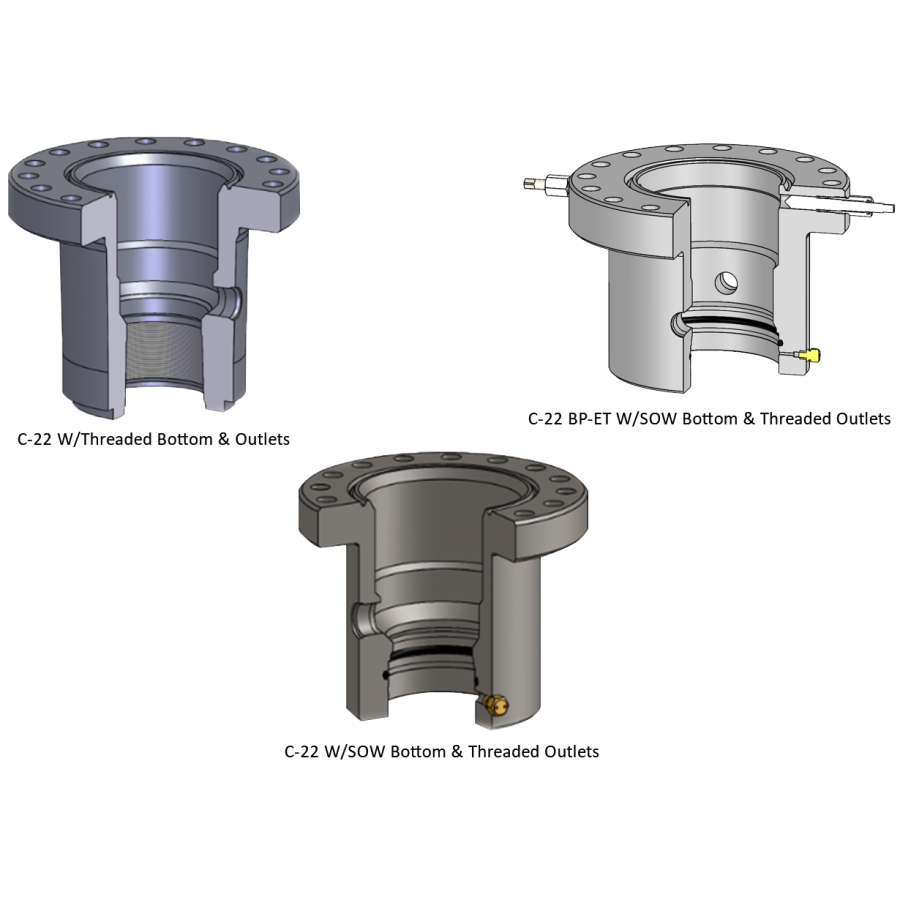 API Spec 6A Wellhead Type C-22 / C-29 Casing Heads