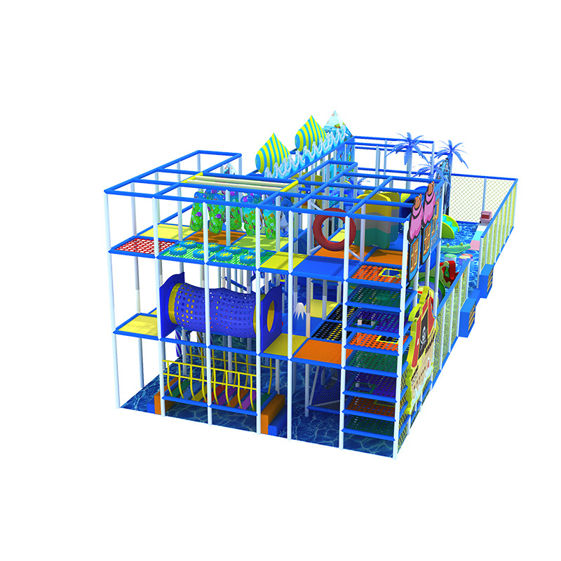 154SQM High Quality Kids Commercial Indoor Playground Equipment With Ocean Theme For Children