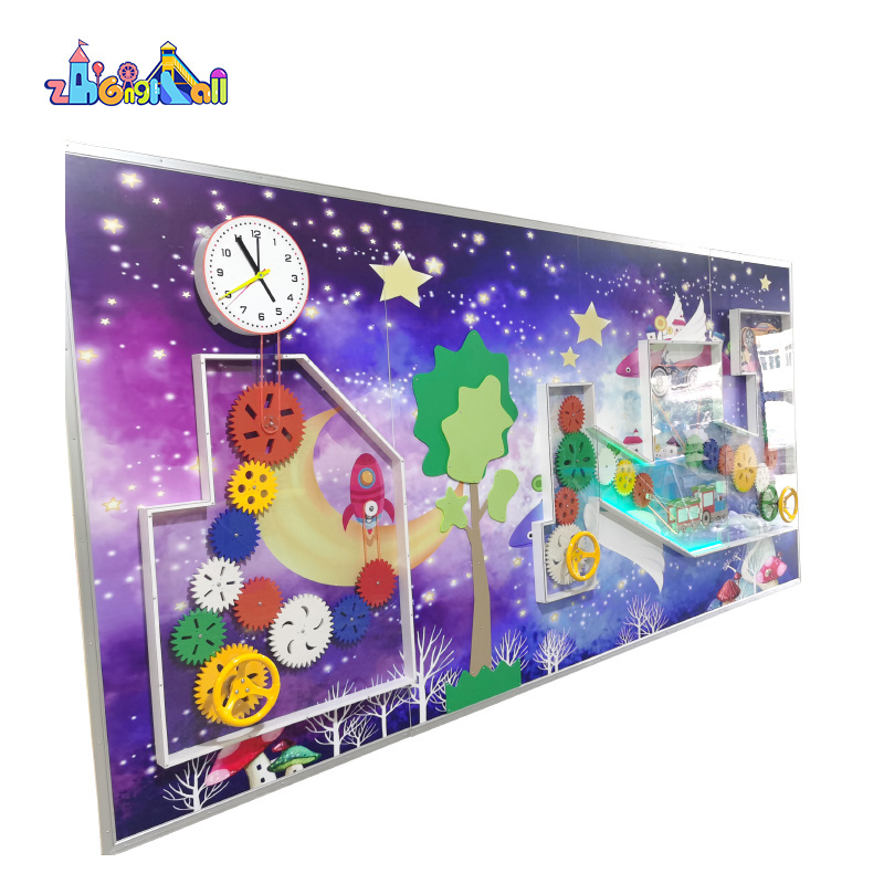 Educational Wall Mounted Interactive Wall Games Interactive Wall Play Systems for Kids Club and Early Learning Center