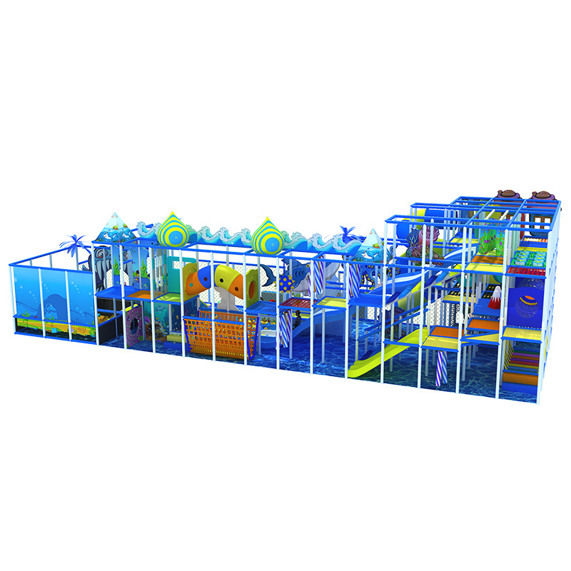 154SQM High Quality Kids Commercial Indoor Playground Equipment With Ocean Theme For Children