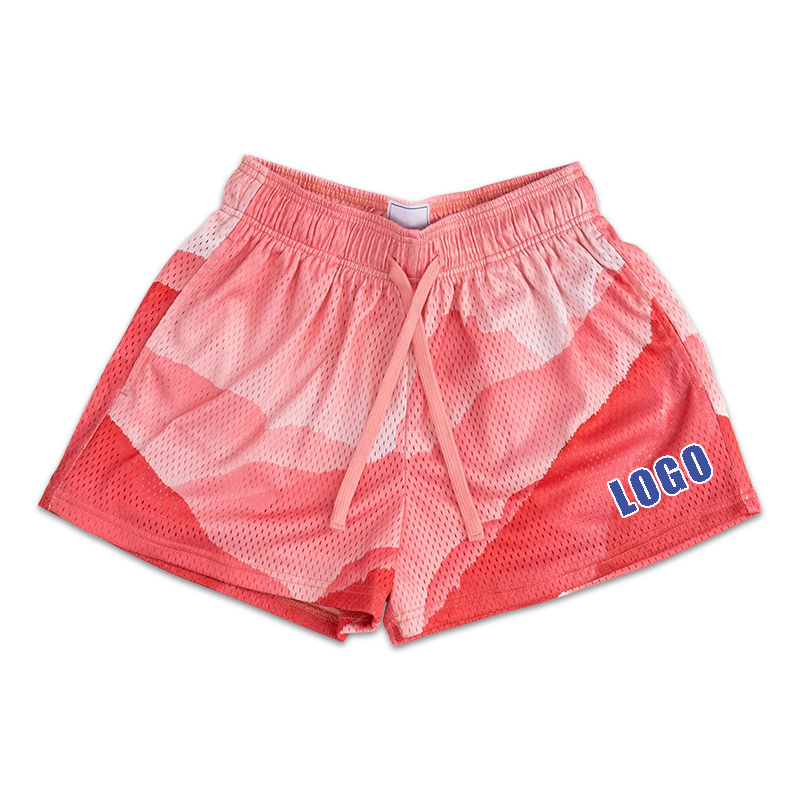 New fashion summer basic men training shorts 6 inch inseam mesh shorts sublimation custom basketball mesh shorts