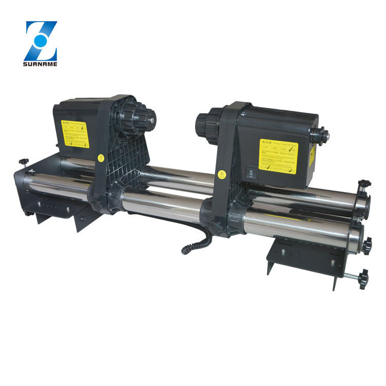 Large format printer take up reel paper collect take up system for eco solvent printer