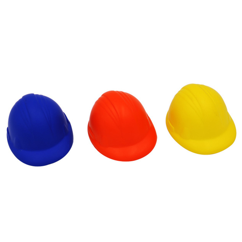 Promotional Funny Hand Toys Custom Shape Helmet Pu Foam Anti Stress Ball