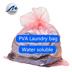 Hot Hospital Pva Biodegradable Dissolvable Water Soluble Laundry Bags