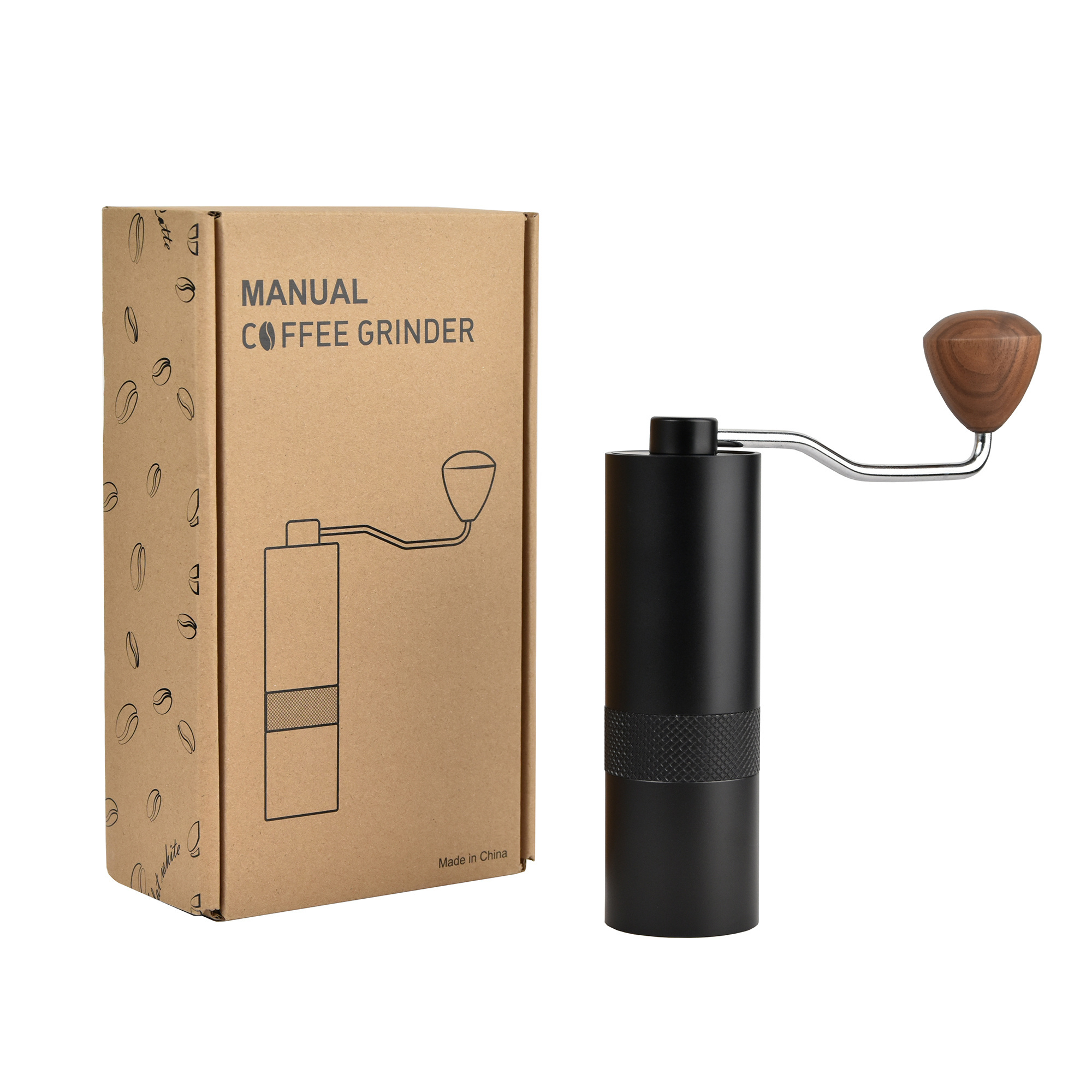 New Arrival Al-alloy Body 420 Stainless Steel Burr Homeuse Espresso Mini Small Hand Mill Portable Manual Coffee Grinder