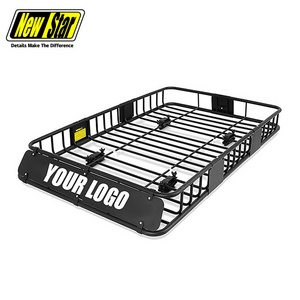 NEWSTAR 64"(L) x 39"(W) x 6'(H) large size basket type rooftop luggage tire car top load carrier